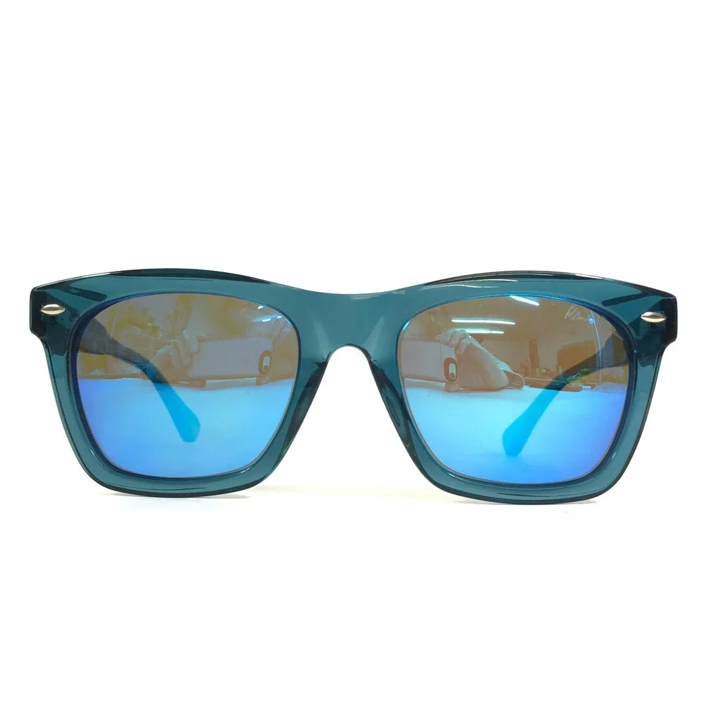 Robert Graham Sunglasses CALVIN BLU Blue Square Frames w/ Blue Polarized Lenses